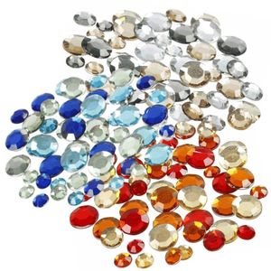 Strass plak steentjes mix 1080 stuks