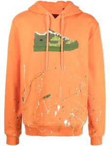 Mostly Heard Rarely Seen 8-Bit hoodie Green Louis à manches longues - Orange