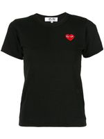 Comme Des Garçons Play t-shirt à patch logo - Noir