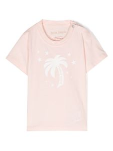 Palm Angels Kids t-shirt en coton à imprimé Palm Stars - Rose