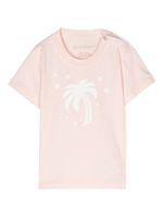 Palm Angels Kids t-shirt en coton à imprimé Palm Stars - Rose - thumbnail