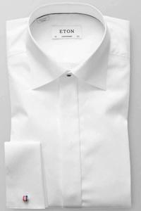 ETON Contemporary Fit Gala shirt wit, Effen