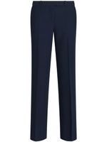 ETRO pantalon de tailleur à plis marqués - Bleu