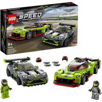 Speed Champions - Aston Martin Valkyrie AMR Pro en Aston Martin Vantage GT3 Constructiespeelgoed - thumbnail