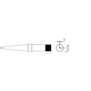 Weller 4PTK8-1 Soldeerpunt Langwerpige vorm Grootte soldeerpunt 1.2 mm Inhoud: 1 stuk(s)