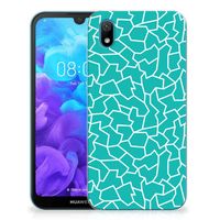 Huawei Y5 (2019) Hoesje maken Cracks Blue