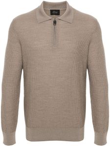 Brioni polo en laine vierge - Tons neutres