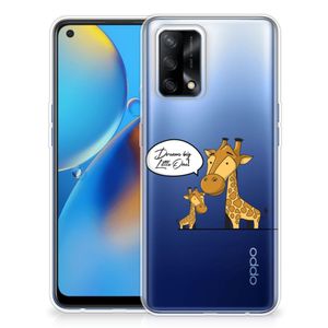 OPPO A74 4G Telefoonhoesje met Naam Giraffe