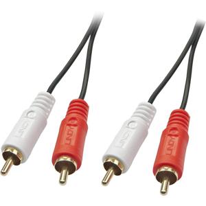 LINDY 35663 Cinch Audio Aansluitkabel [2x Cinch-stekker - 2x Cinch-stekker] 5.00 m Zwart