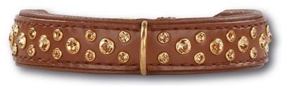 Hondenhalsband Swarovski Extreme Brown 20mm Hondenhalsband Swarovski Extreme Brown 20mm