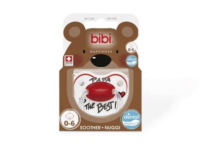 Bibi Fopspeen Happiness Papa 0-6 Maanden (1st) Bibi Fopspeen Happiness Papa 0-6 Maanden (1st)