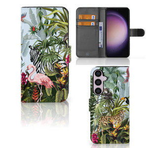 Telefoonhoesje met Pasjes voor Samsung Galaxy S24 Plus Jungle