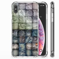 Anti Shock Bumper Case Apple iPhone Xs Max Spijkerbroeken