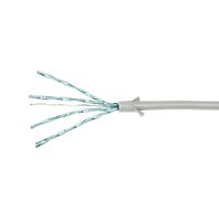 LogiLink CQ9062S RJ45 Netwerkkabel, patchkabel CAT 6A U/FTP 3.00 m Grijs Extreem dun, Vlambestendig, Flexibel, Folie afscherming, Halogeenvrij, Snagless, - thumbnail