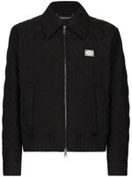 Dolce & Gabbana veste bomber à matelassage losanges - Noir - thumbnail