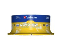 Verbatim 43489 DVD+RW disc 4.7 GB 25 stuk(s) Spindel Herschrijfbaar - thumbnail