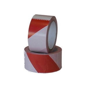 Waarschuwingstape IEZZY 50mmx66m rood/wit