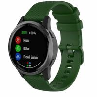 By Qubix - Compatible met Garmin Vivomove 3 / HR/Luxe/Sport/Style/Trend - Sportband met motief - Groen - Compatible Garmin bandje - Bandbreedte: 20mm