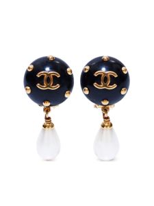 CHANEL Pre-Owned boucles d'oreilles à perles artificielles (1996)