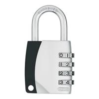 ABUS cijferslot 155/40 - hangslot met gegoten zink behuizing - kofferslot/slot met individueel instelbare cijfercode - ABUS veiligheidsniveau 4 - zilver