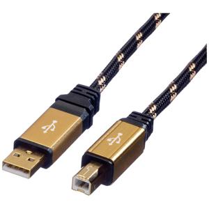 ROLINE GOLD USB 2.0 kabel, type A-B, 4,5 m