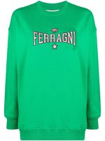 Chiara Ferragni sweat à logo brodé - Vert