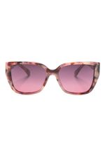 Michael Kors lunettes de soleil Acadia à monture carrée - Rose