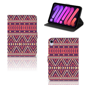 iPad Mini 6 (2021) Tablet Hoes Aztec Paars