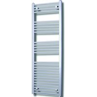 Elektrische Design Radiator Sanicare Plug & Play 172x60 cm Zilver Grijs 1127 Watt Met Zwarte Thermostaat Links Sanicare - thumbnail