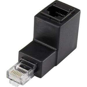 Renkforce RJ45 Netwerk Adapter CAT 5e [1x RJ45-stekker - 1x RJ45-bus] 0.00 m Zwart