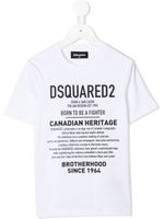 DSQUARED2 KIDS t-shirt à logo imprimé - Blanc