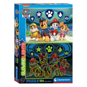 Clementoni Glow in the Dark Puzzel PAW Patrol, 104st.