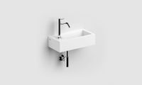 Clou Flush 3 fontein solid surface 36cm links wit mat - thumbnail