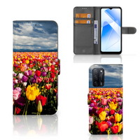 OPPO A16/A16s/A54s Hoesje Tulpen - thumbnail