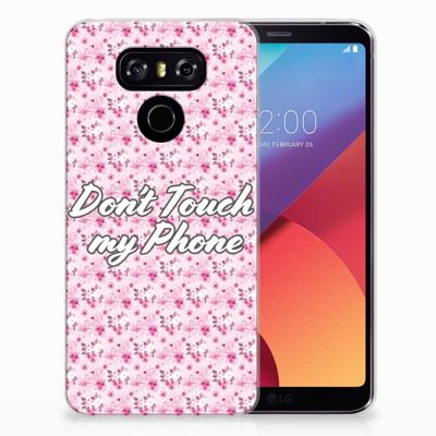 LG G6 Silicone-hoesje Flowers Pink DTMP LG G6 Silicone-hoesje Flowers Pink DTMP