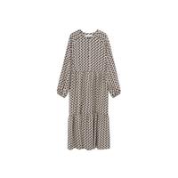 Mango blousejurk met volant bruin