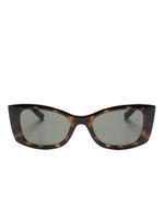 Saint Laurent Eyewear lunettes de soleil à monture papillon - Marron