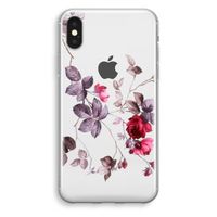 Mooie bloemen: iPhone X Transparant Hoesje - thumbnail