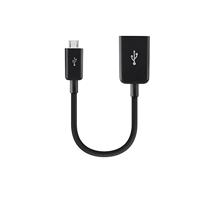 Belkin Micro-USB naar USB-A-adapter (geschikt voor Samsung Galaxy, smartphones en tablets, 12 cm), zwart