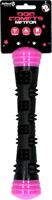 Dog Comets Meteor Ballenwerper voor Honden - 23 cm - Werpstok - Hondenspeelgoed - Stuiterend - Rubber - S - Roze/Zwart