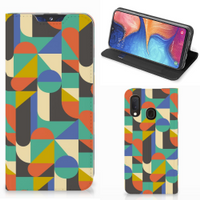 Samsung Galaxy A20e Hoesje met Magneet Funky Retro