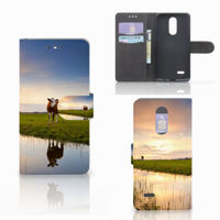 LG K4 (2017) Telefoonhoesje met Pasjes Koe