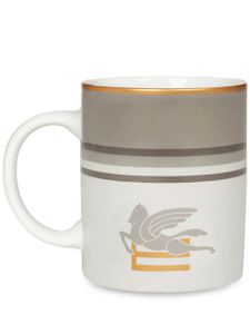 ETRO HOME mug en porcelaine à motif perroquet - Gris