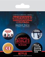 Stranger Things Pin-Back Buttons 5-Pack Upside Down - thumbnail