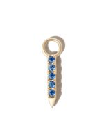 MARIA TASH pendentif Eternity Bar en or blanc 18ct serti de saphirs et de diamants