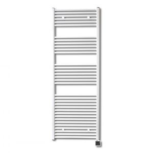 Sanicare elektrische design radiator 60x172cm wit met Bluetooth en thermostaat rechts zwart