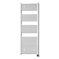 Sanicare elektrische design radiator 60x172cm wit met Bluetooth en thermostaat rechts zwart - thumbnail