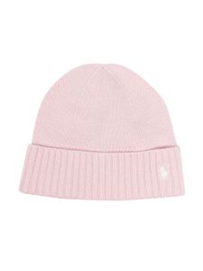 Ralph Lauren Kids bonnet à logo Polo Pony brodé - Rose