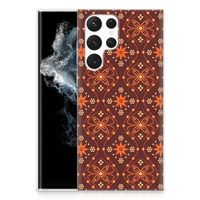 Samsung Galaxy S22 Ultra TPU bumper Batik Brown - thumbnail