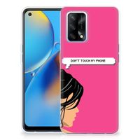 OPPO A74 4G Silicone-hoesje Woman Don't Touch My Phone